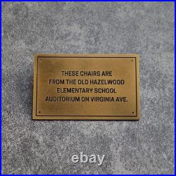 Custom Brass Nameplates, Vintage Brass Signs, Commemorative Plaques Outdoor Gift