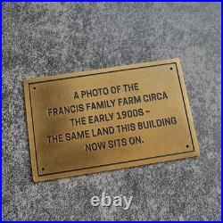 Custom Brass Nameplates, Vintage Brass Signs, Commemorative Plaques Outdoor Gift