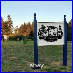 Custom Deer and Turkey Metal Wall Art, Deer Forest, Metal Name Signs Personalized Custom Deer and Turkey Metal Wall Art, Deer Forest, Metal Name Signs Personalized