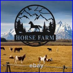 Custom Horse Name Metal Sign Personalized Ranch & Farm Wall Decor