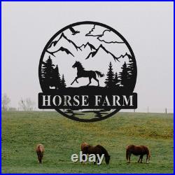 Custom Horse Name Metal Sign Personalized Ranch & Farm Wall Decor
