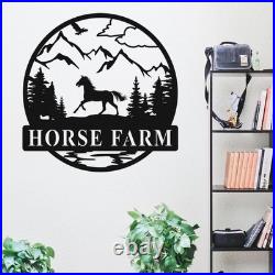 Custom Horse Name Metal Sign Personalized Ranch & Farm Wall Decor