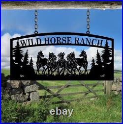Custom Metal Horse Stall, Horse Farm Metal Sign, Personalized Barn Sign