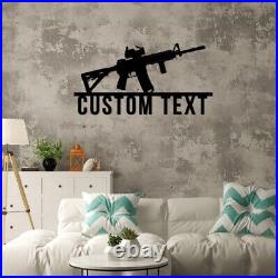 Custom Metal Sign, Address Sign, Gun Name sign, Custom Gun Sign Home Decor