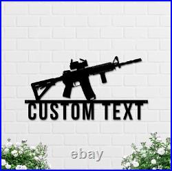 Custom Metal Sign, Address Sign, Gun Name sign, Custom Gun Sign Home Decor