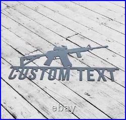 Custom Metal Sign, Address Sign, Gun Name sign, Custom Gun Sign Home Decor