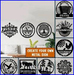 Custom Your Own Metal Sign, Big Size Metal Sign, Large Metal Plaque, Your Logo Sign