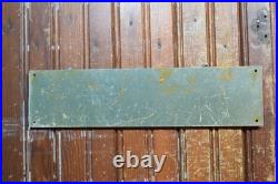 DRINK LIME COLA PAINTED METAL MALT SHOP DEALER SIGN VINTAGE 1950s 3 x 12 SODA