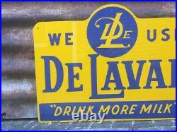 DeLaval Milk Sign Vintage Metal Sign 12x16 Farm Sign De Laval Drink More Milk