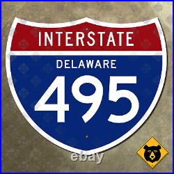 Delaware Interstate 495 highway marker 12x10 Wilmington Claymont