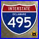 Delaware_Interstate_495_highway_marker_21x18_Wilmington_Claymont_01_ej