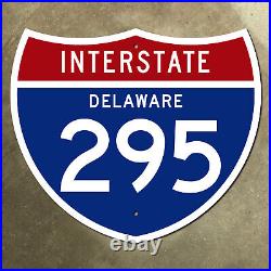 Delaware interstate 295 Wilmington Newport highway route marker road sign 28x24