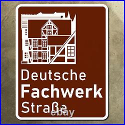 Deutsche Fachwerk Strasse German Timber Frame Road tourist route sign 16x20
