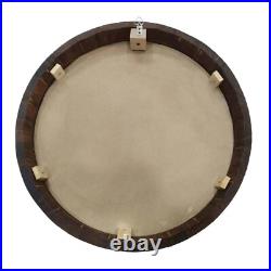 Deutschland Flag with Eagle Crest Germany Wood Barrel Head Hanging Wall Decor