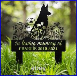 Dog Memorial Metal Sign Customized, Pet Loss Gift, Pet Memorial Sign, Pet Sympathy