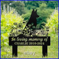 Dog Memorial Metal Sign Customized, Pet Loss Gift, Pet Memorial Sign, Pet Sympathy