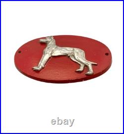 Dog Sign Silhouette of Great Dane on Metal Wall Plaque Vintage Kennel Decor Dog Sign Silhouette of Great Dane on Metal Wall Plaque Vintage Kennel Decor