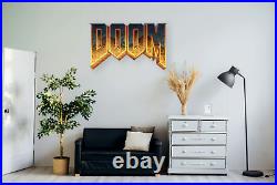 Doom 64 Wall Art Metal Sign Logo 27.09x16.43 Old School FPS Shooter PC Game