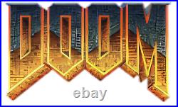 Doom 64 Wall Art Metal Sign Logo 27.09x16.43 Old School FPS Shooter PC Game