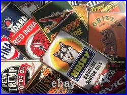 Durable Vintage-Inspired Metal Signs 24-Piece Wall Decor for Garage & Lounge