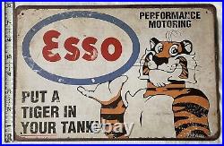 ESSO Put A Tiger In Your Tank Retro 12 X 8 Tin Sign Reproduction Vintage Style