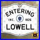 Entering_Lowell_Massachusetts_city_limit_highway_marker_road_sign_1950_12x10_01_pztz