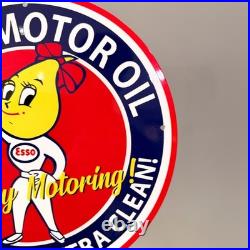 Esso Motor Oil Vintage Metal Sign Set of 3 30 cm / 11.8 Petrol Decor