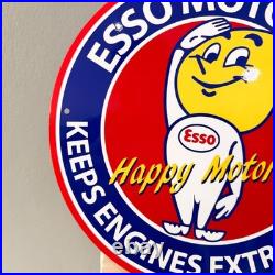 Esso Motor Oil Vintage Metal Sign Set of 3 30 cm / 11.8 Petrol Decor