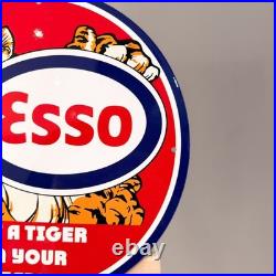 Esso Motor Oil Vintage Metal Sign Set of 3 30 cm / 11.8 Petrol Decor