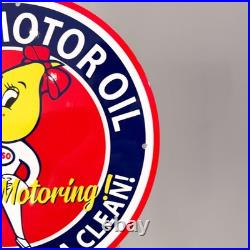 Esso Motor Oil Vintage Metal Sign Set of 3 30 cm / 11.8 Petrol Decor