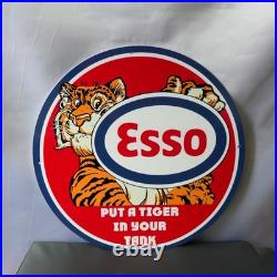 Esso Put a Tiger in Your Tank Red Edition Vintage Metal Sign 50 cm (19.7)
