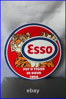 Esso Put a Tiger in Your Tank Red Edition Vintage Metal Sign 50 cm (19.7)