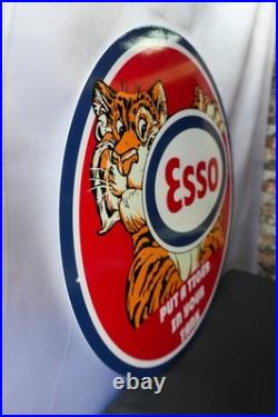 Esso Put a Tiger in Your Tank Red Edition Vintage Metal Sign 50 cm (19.7)