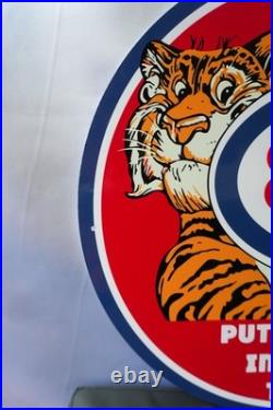 Esso Put a Tiger in Your Tank Red Edition Vintage Metal Sign 50 cm (19.7)
