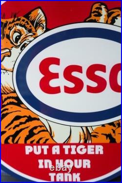 Esso Put a Tiger in Your Tank Red Edition Vintage Metal Sign 50 cm (19.7)