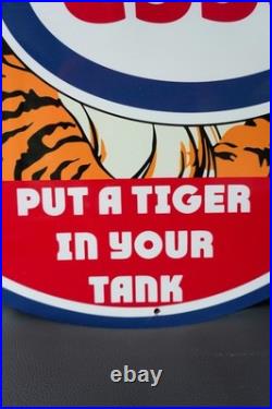 Esso Put a Tiger in Your Tank Red Edition Vintage Metal Sign 50 cm (19.7)
