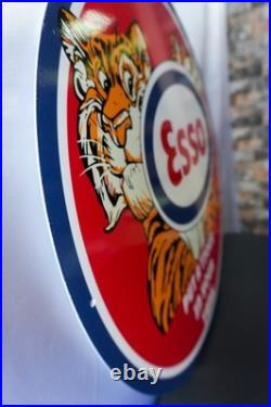 Esso Put a Tiger in Your Tank Red Edition Vintage Metal Sign 50 cm (19.7)