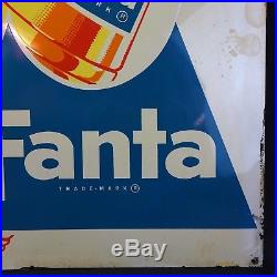 FANTA SODA COLA SIGN Rare Vintage Original Large Metal 20 X 28 not Pepsi or Coke