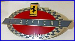 Ferrari Classiche sign, Ferrari vintage sign, Ferrari metal decor 27.5 inc Ferrari Classiche sign, Ferrari vintage sign, Ferrari metal decor 27.5 inc