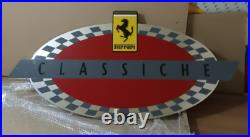 Ferrari Classiche sign, Ferrari vintage sign, Ferrari metal decor 27.5 inc Ferrari Classiche sign, Ferrari vintage sign, Ferrari metal decor 27.5 inc