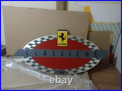 Ferrari Classiche sign, Ferrari vintage sign, Ferrari metal decor 27.5 inc Ferrari Classiche sign, Ferrari vintage sign, Ferrari metal decor 27.5 inc