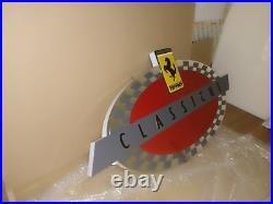 Ferrari Classiche sign, Ferrari vintage sign, Ferrari metal decor 27.5 inc Ferrari Classiche sign, Ferrari vintage sign, Ferrari metal decor 27.5 inc