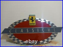 Ferrari Classiche sign, Ferrari vintage sign, Ferrari metal decor 27.5 inc Ferrari Classiche sign, Ferrari vintage sign, Ferrari metal decor 27.5 inc