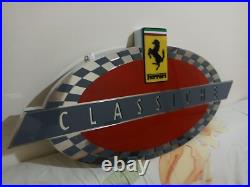 Ferrari Classiche sign, Ferrari vintage sign, Ferrari metal decor 27.5 inc Ferrari Classiche sign, Ferrari vintage sign, Ferrari metal decor 27.5 inc