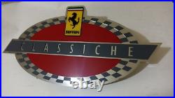 Ferrari Classiche sign, Ferrari vintage sign, Ferrari metal decor 27.5 inc Ferrari Classiche sign, Ferrari vintage sign, Ferrari metal decor 27.5 inc