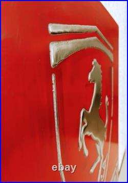 Ferrari Inspired Vintage Cast Metal Sign Handmade