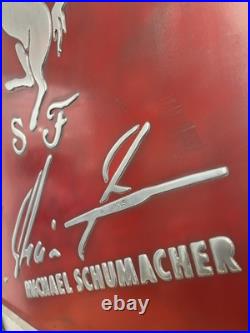 Ferrari Vintage Garage Metal Sign 20x24 Handmade Cast Aluminum Relief