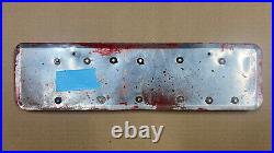 Fiji taxi license plate AB 670 1950s 1960s white on red