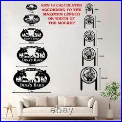 Floral Cactus Metal Sign Southwest Wall Decor Rustic Garden Art Gift