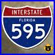 Florida_Interstate_595_route_marker_road_sign_1961_Sunrise_Fort_Lauderdale_28x24_01_mn